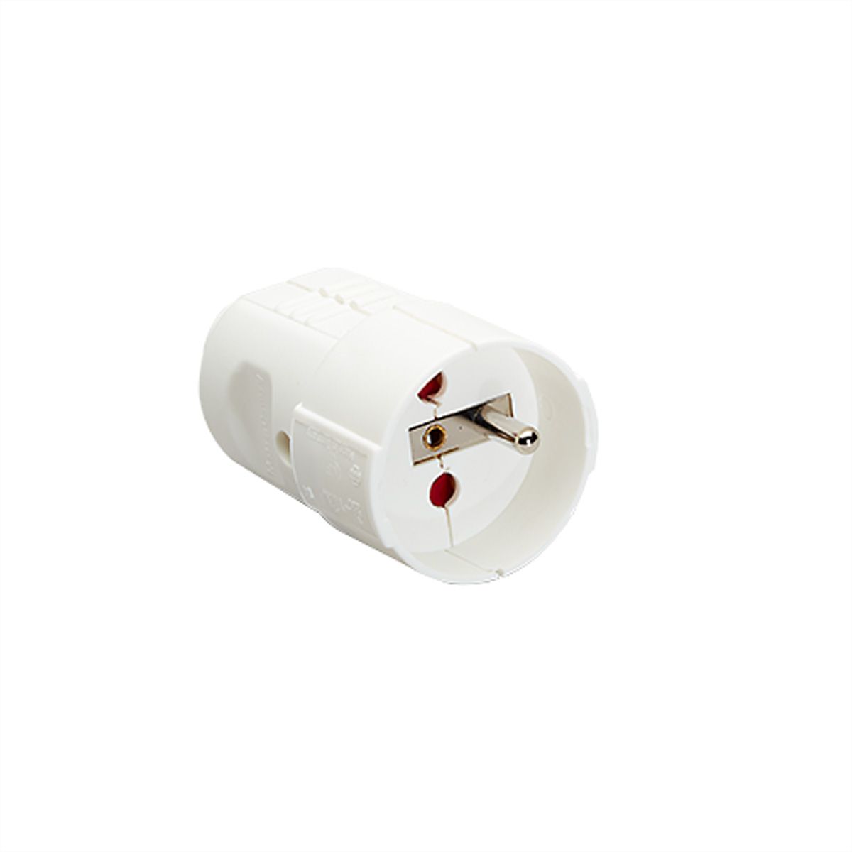BACHMANN coupling with earthing pin, for France, bend protection sleeve, white