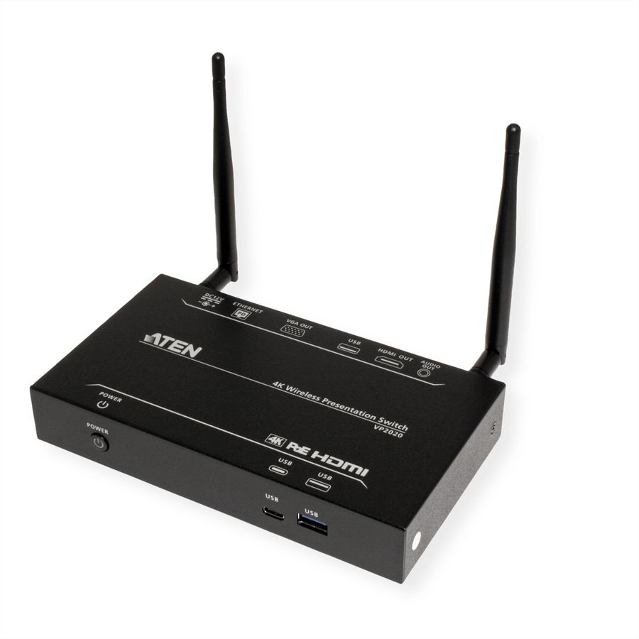ATEN VP2020 4K Draadloze Presentatie Switch met Dual View