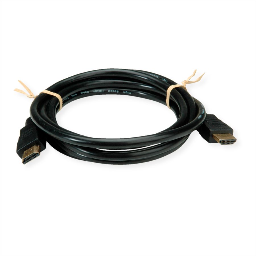 ROLINE RM HDMI High Speed kabel met Ethernet, zwart, 3 m