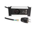 BACHMANN KAPSA XS 1xUTE 1xUSB Laadstroom 2,0m AEH CEE7/7