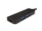 VALUE USB Type C dockingstation, HDMI 4K, 2x USB Type A + Type C PD