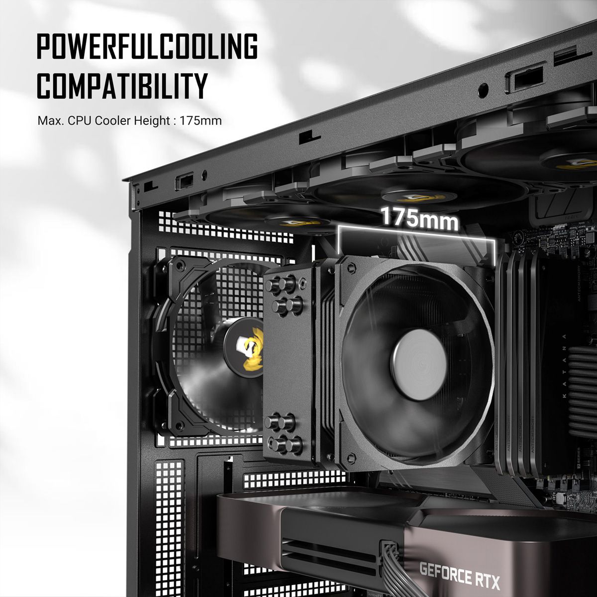 ANTEC Performance P7S Mid Tower ATX M-ATX ITX PC Gehäuse, silberfarben