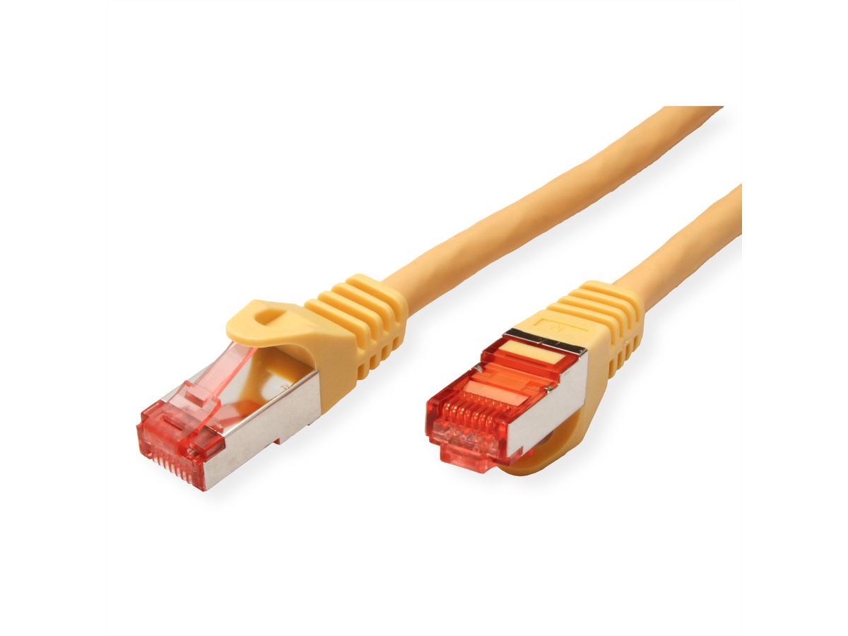 ROLINE S/FTP Patch Cord Cat.6 Component Level, LSOH, yellow, 0.3 m