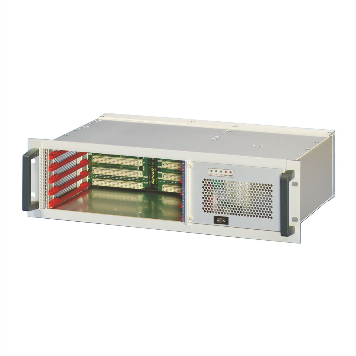 SCHROFF VMEbus System, 3 U, 5 Slot, Open Frame PSU