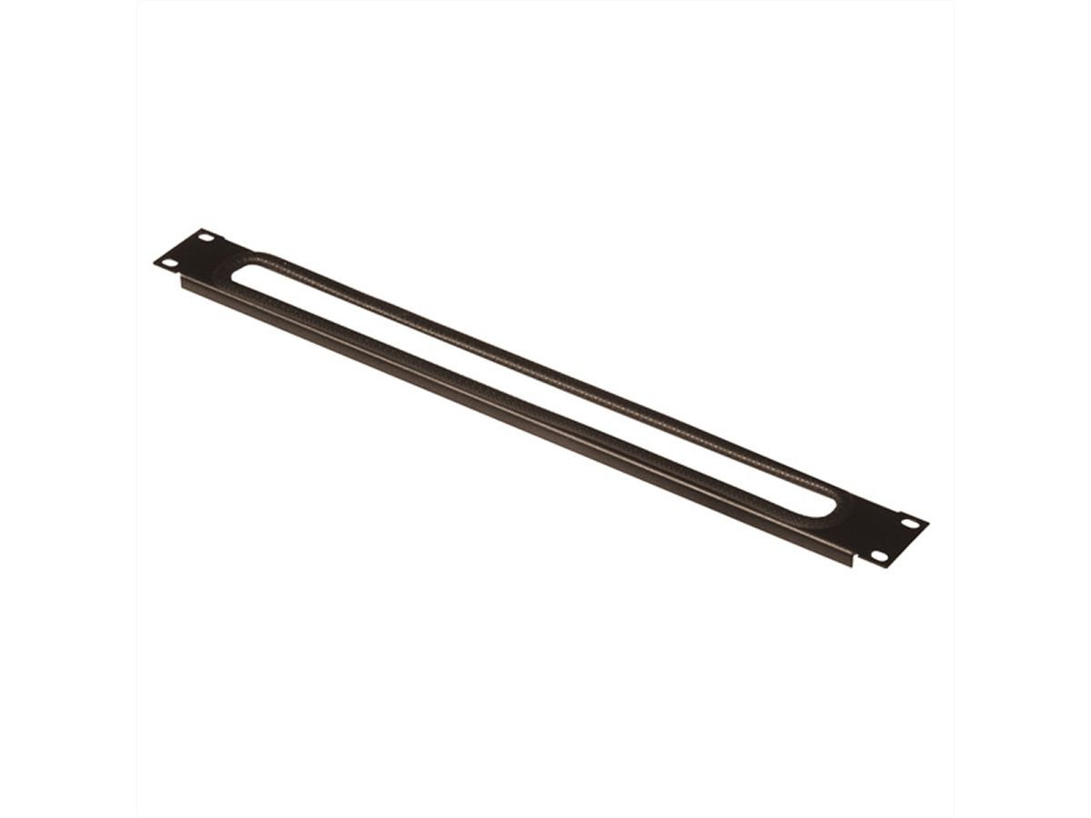 CONTEG DP-01-VENT 19"- Doorvoer paneel,  1 HE, zwart