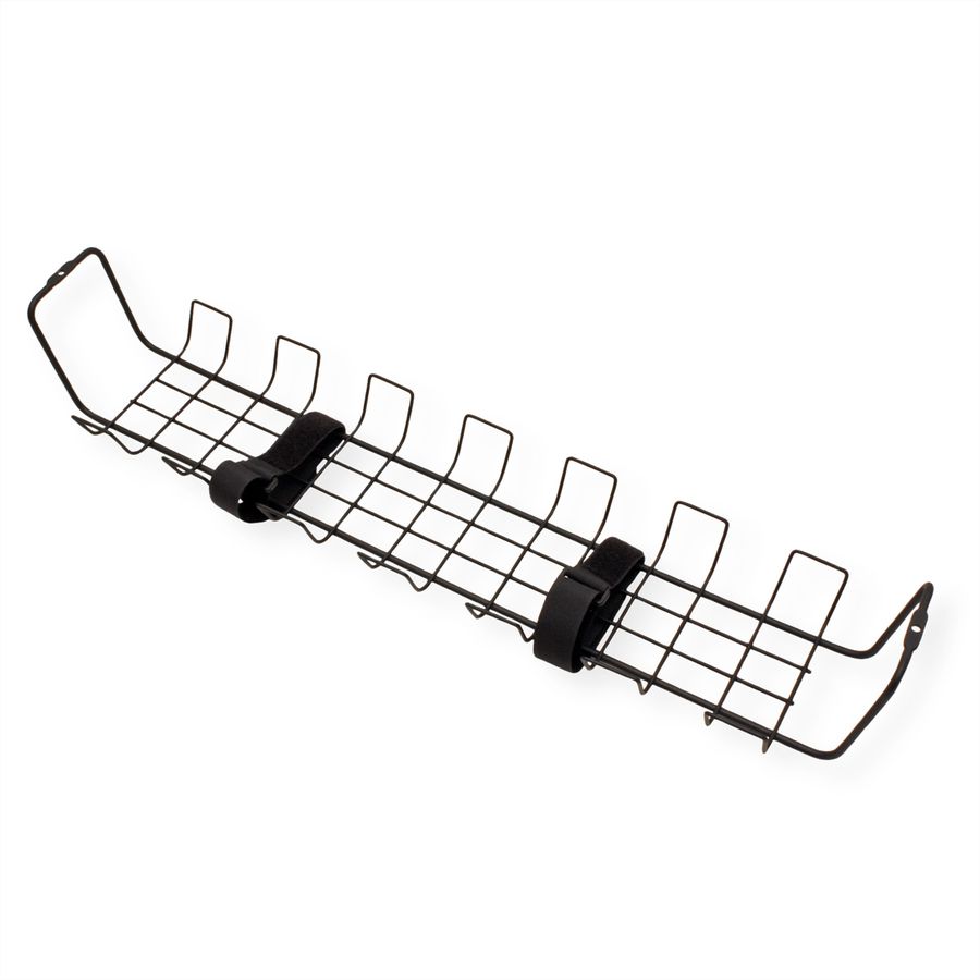 ROLINE Grid Cable Organizer, Under Desk Mount (2 pieces), black