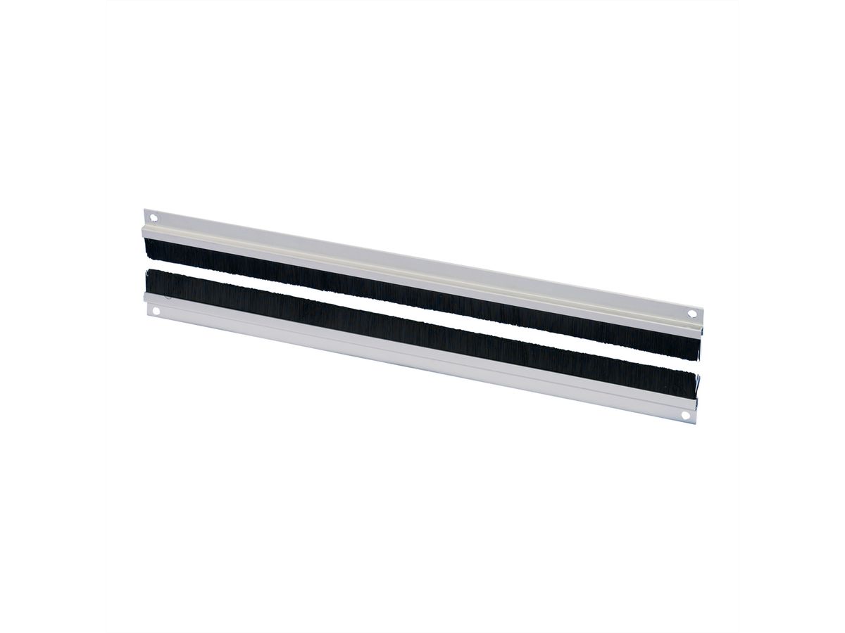 SCHROFF 19" Cable Ducting With Brush Strip, Silver