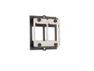 BACHMANN custom module frame 2x keystone with metal holder, black