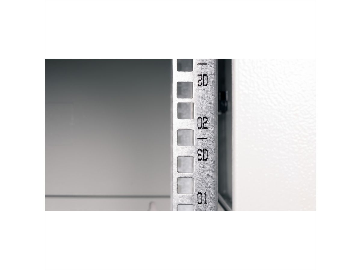 ROLINE 19" Wall Cabinet Basic Plus 4U, 600x600 BxT grey