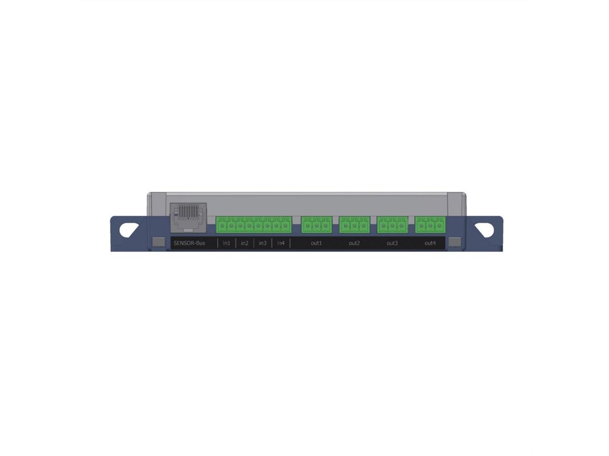 BACHMANN BlueNet GPIO Module, 4x ingang/4x relaisuitgang