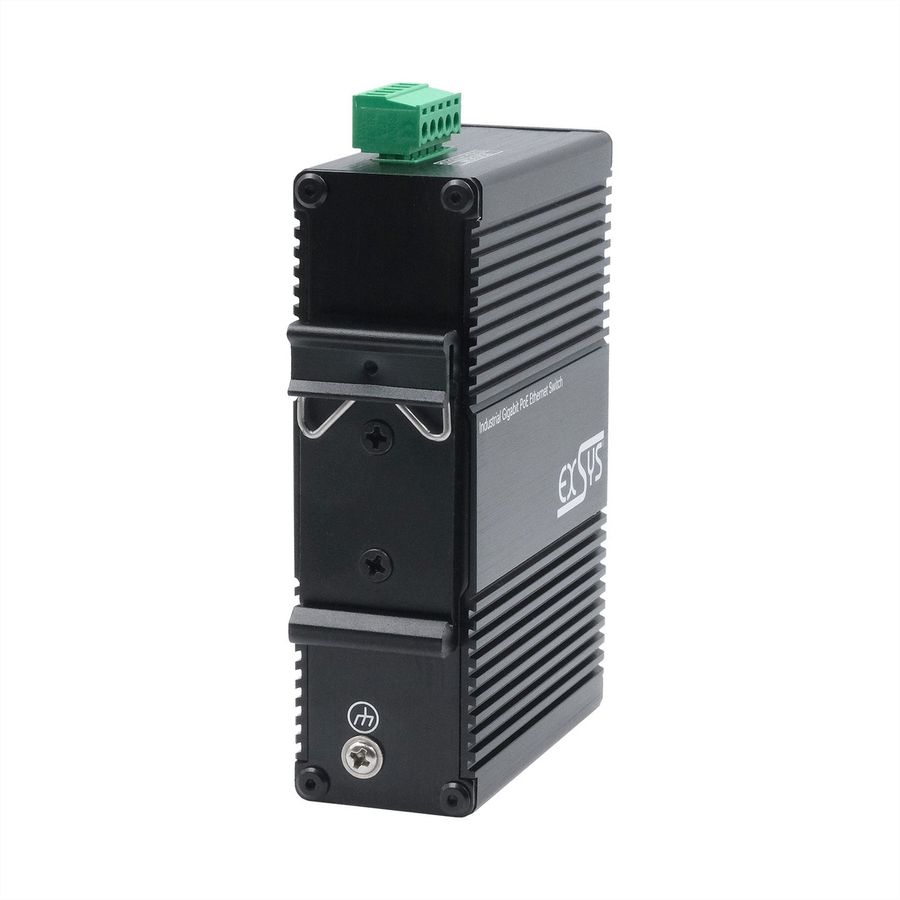 EXSYS EX-62030MPoE-SFP-5+1-poorts industriële Gigabit SFP PoE+ mini-switch