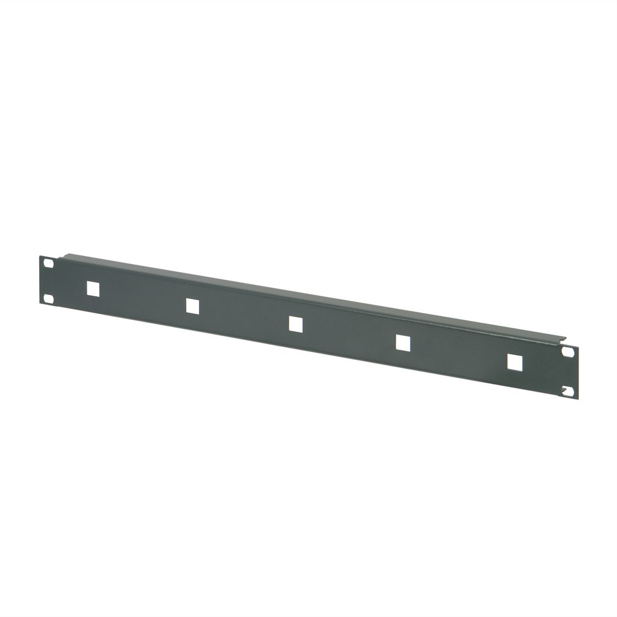 SCHROFF 19" Front Panel for Cable Eyes, 1.5 mm, St, RAL 7021