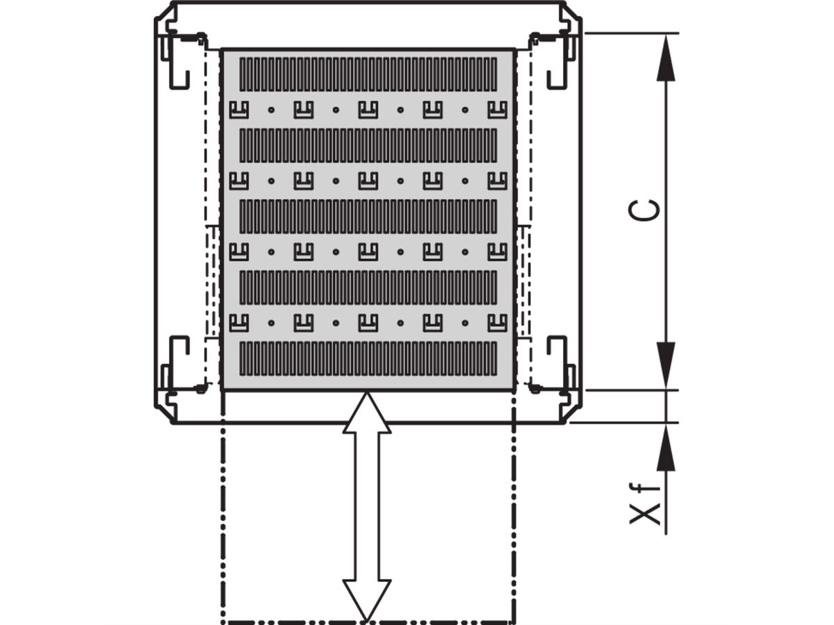 SCHROFF Varistar 19'' Shelf, Telescopic, 30 kg, RAL 7035, 600W 600D
