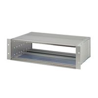 SCHROFF EuropacPRO 19" Subrack Kit for Backplane, Shielded, CompactPCI, 6 U, 235 mm