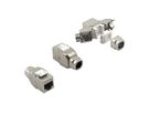 ROLINE Cat. 8.1 (Class I) Keystone, RJ-45, shielded, slim, tool-free, silver