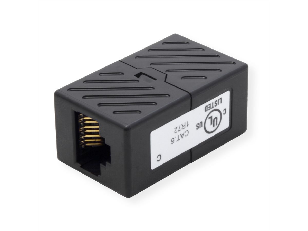 ROLINE RJ45 Koppelstuk, onafgeschermd, Cat.6 (Class E), Verpakking van 25 stuks