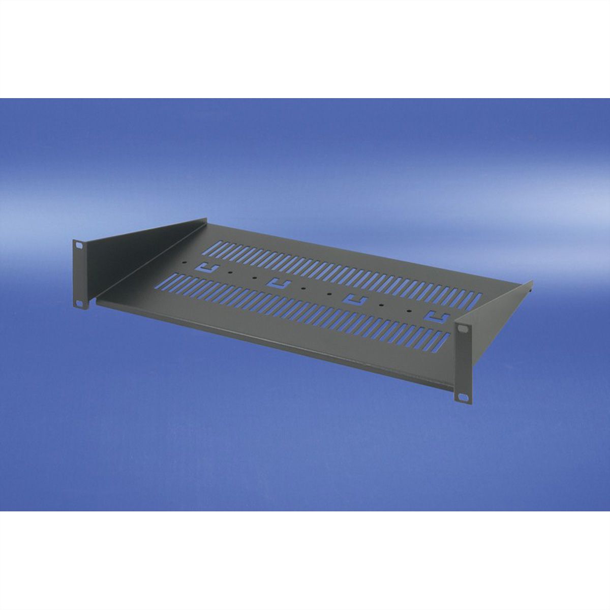 SCHROFF 19" Equipment Shelf, 2 U, RAL 7021