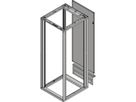 SCHROFF Novastar achterwand met kabelgoot, RAL 7021, 20 HE 553W