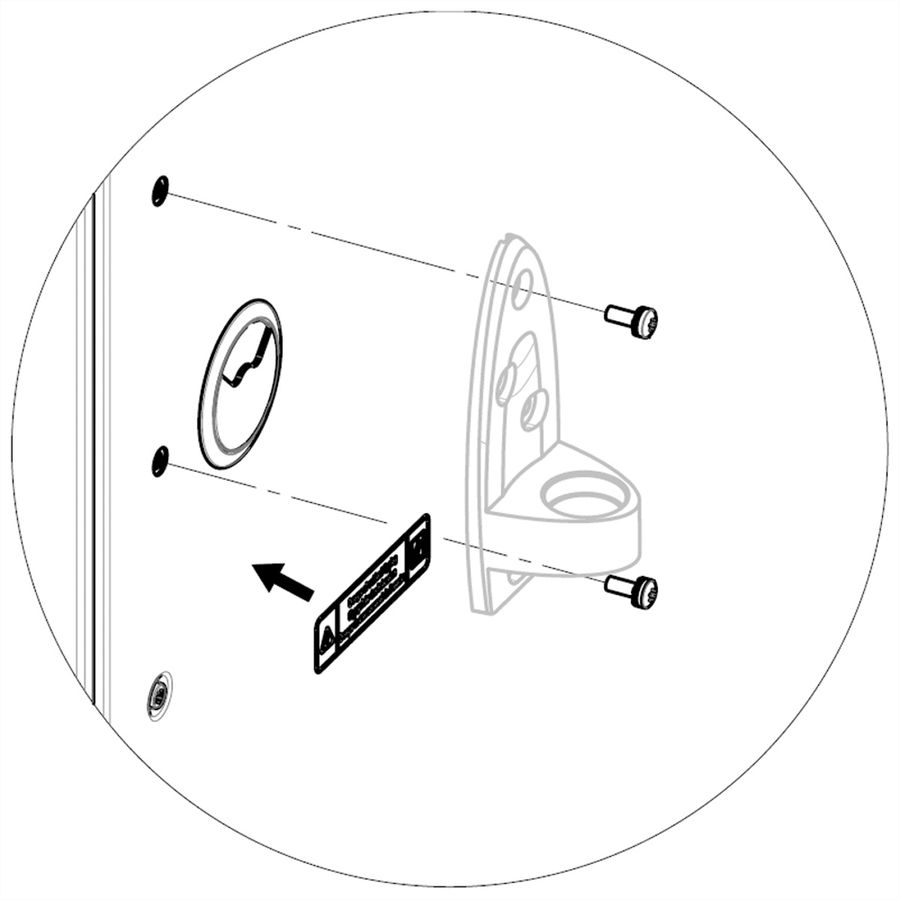 SCHROFF Monitor Arm Mounting Kit for Varistar Cabinet with Bolted Side Panels