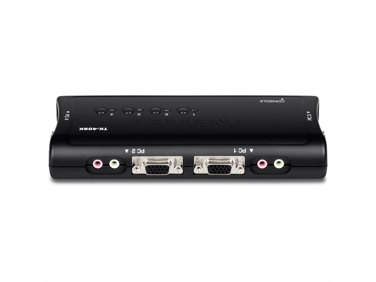 TRENDnet TK-409K KVM-switch 4-poorts USB-kit met audio