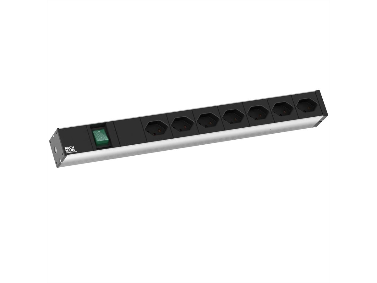 BACHMANN 19" 1U 7xCH T13, 1xswitch