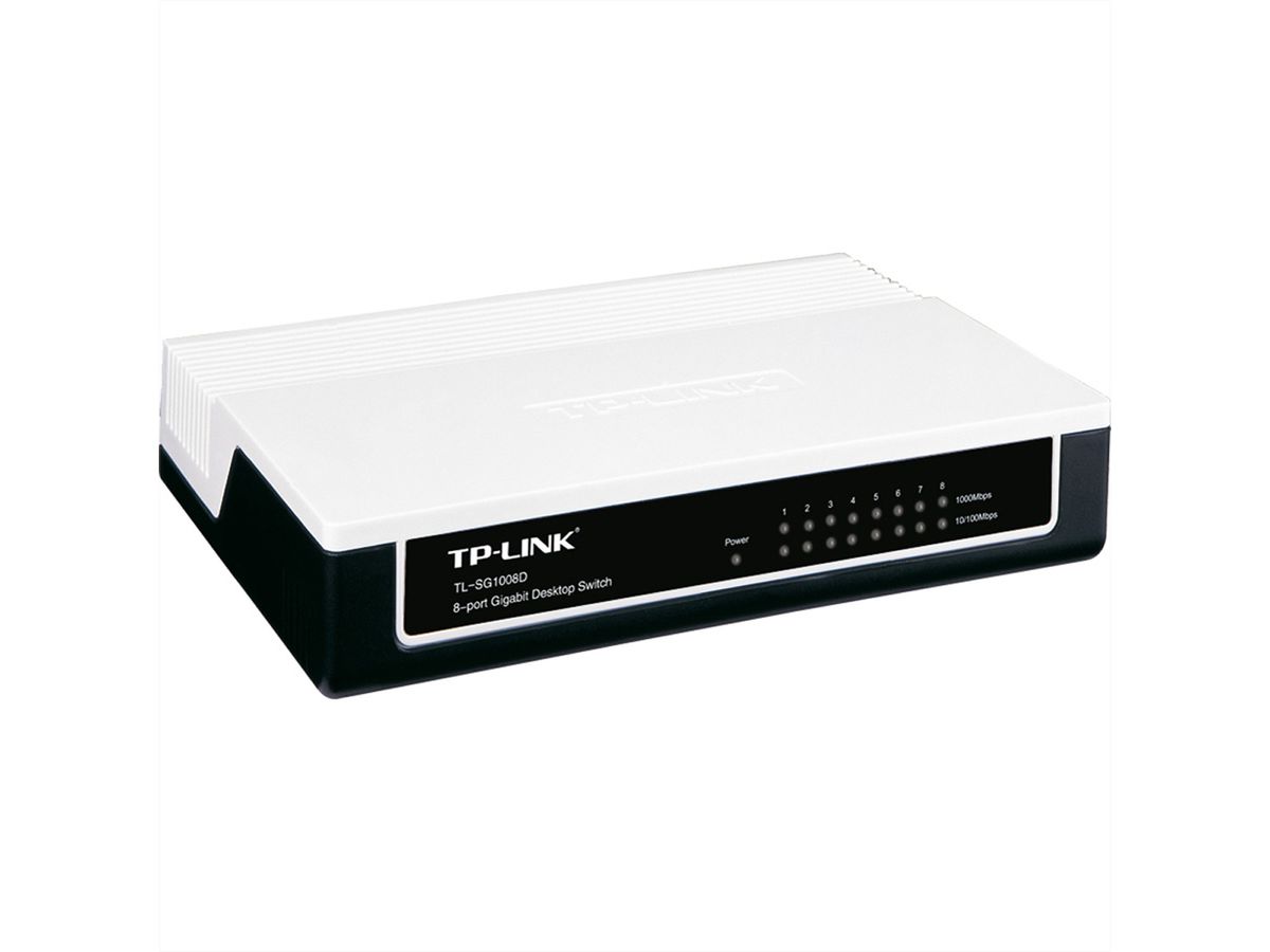 TP-LINK TL-SG1008D 8-poorts Gigabit Ethernet Switch, Desktop