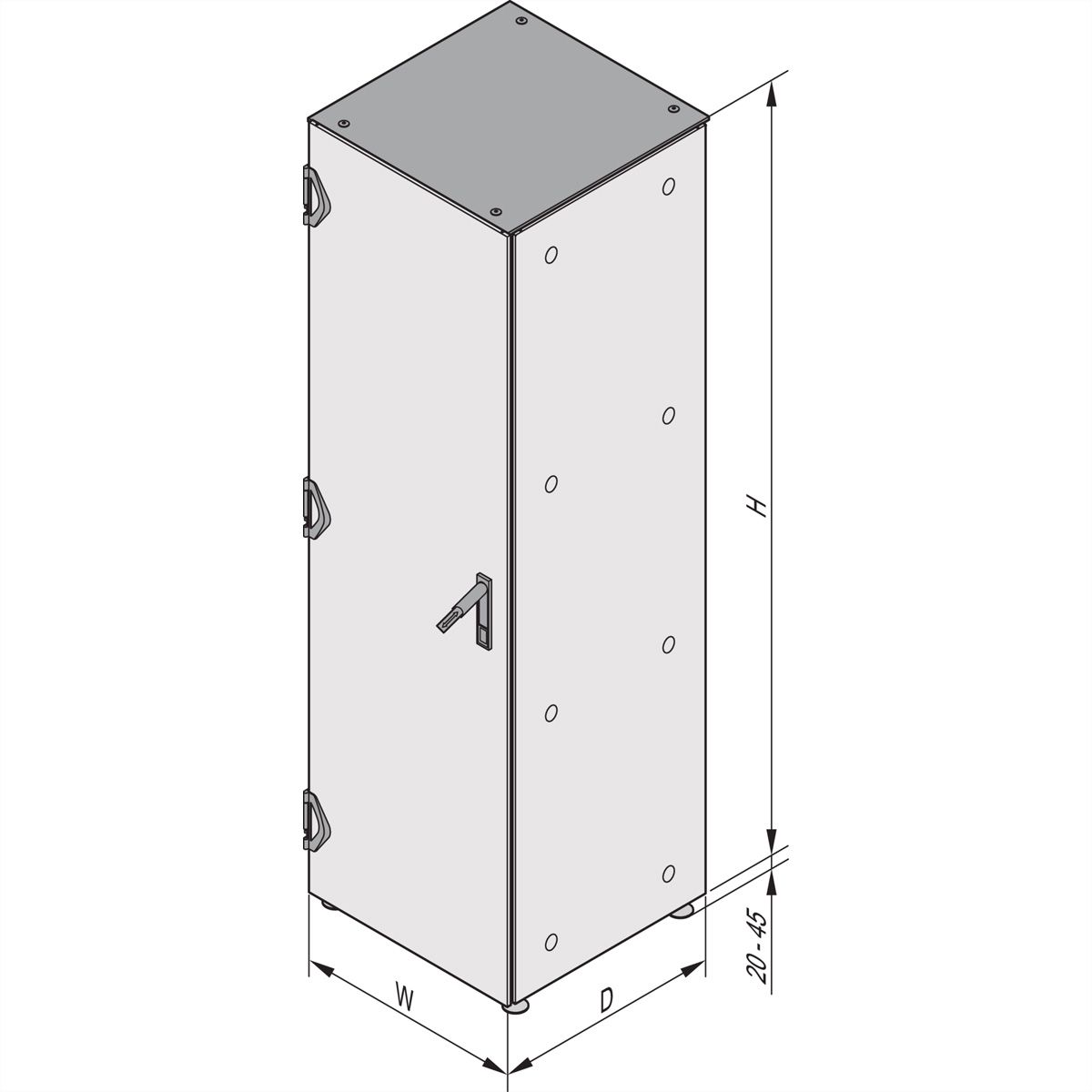 SCHROFF Varistar EMC, IP 55, Base Plate With Cable entry