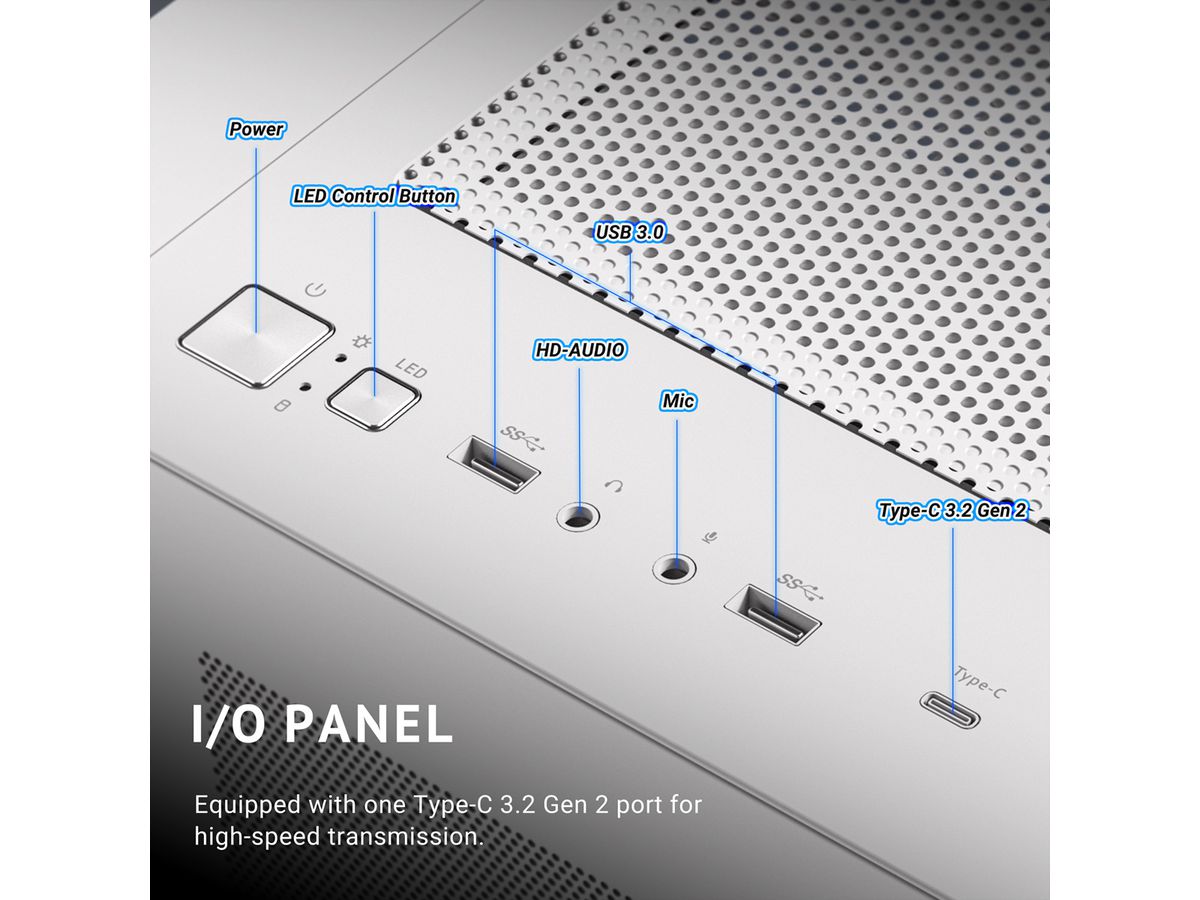 ANTEC Constellation C5 Curve ARGB PC case Midi Tower ATX, black