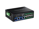 TRENDnet TI-BG108 Industrial DIN-Rail Switch 10-Port Gigabit 400W PoE++
