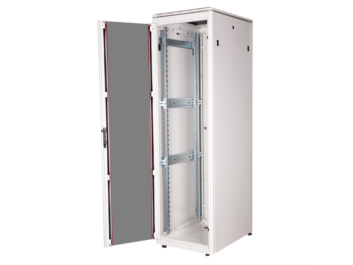 ROLINE 19-inch Network Cabinet Pro 42 U, 600x800 WxD glass door grey