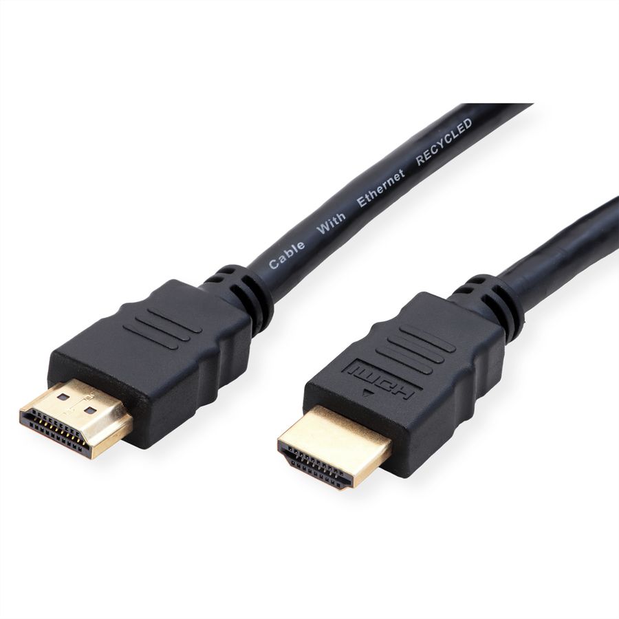 ROLINE RM 8K HDMI Ultra HD-kabel met ethernet, Male/Male, zwart, 2 m