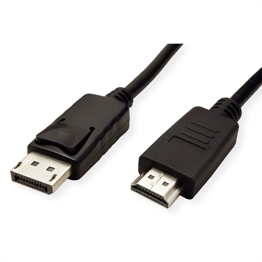 ROLINE GREEN DisplayPort Kabel DP - HDMI, M/M, zwart, 2 m