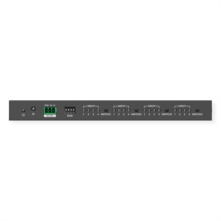 VALUE HDMI Matrix Switch, 4x4, 4K60Hz, with remote control