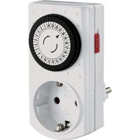 BACHMANN Mini Timer Mechanical 24h, White Smallest switching interval 30 minutes