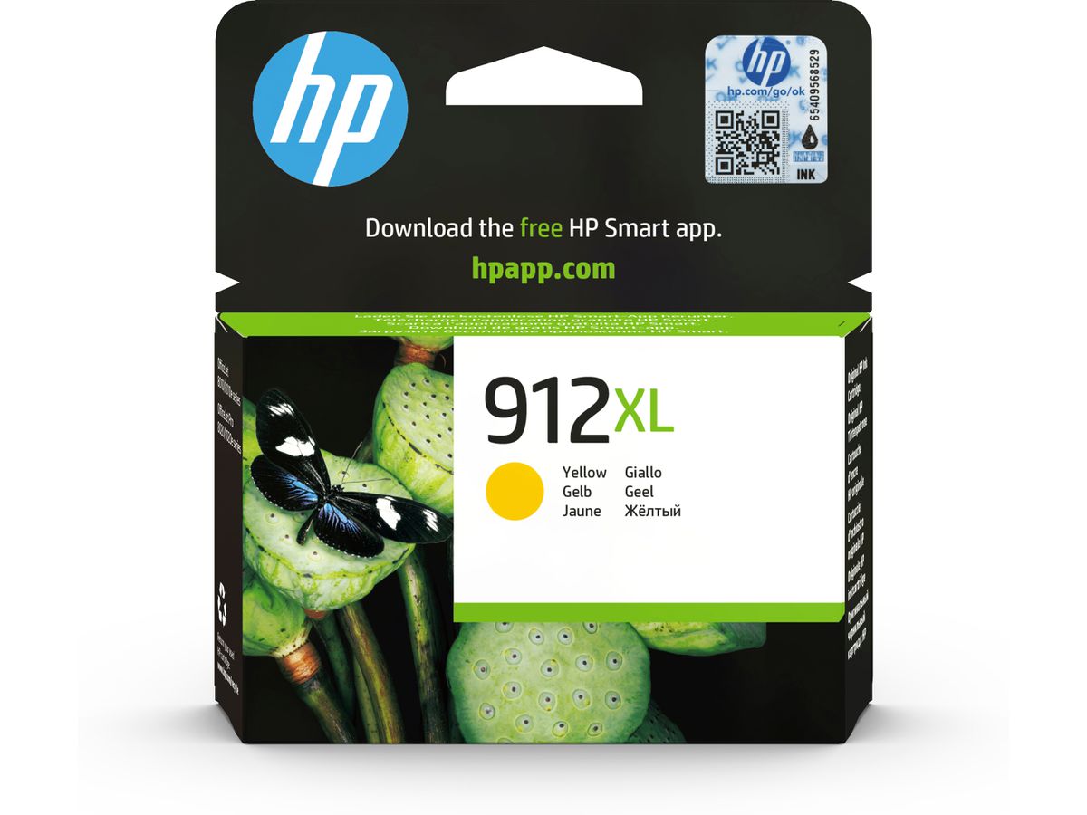 HP 912XL originele high-capacity gele inktcartridge