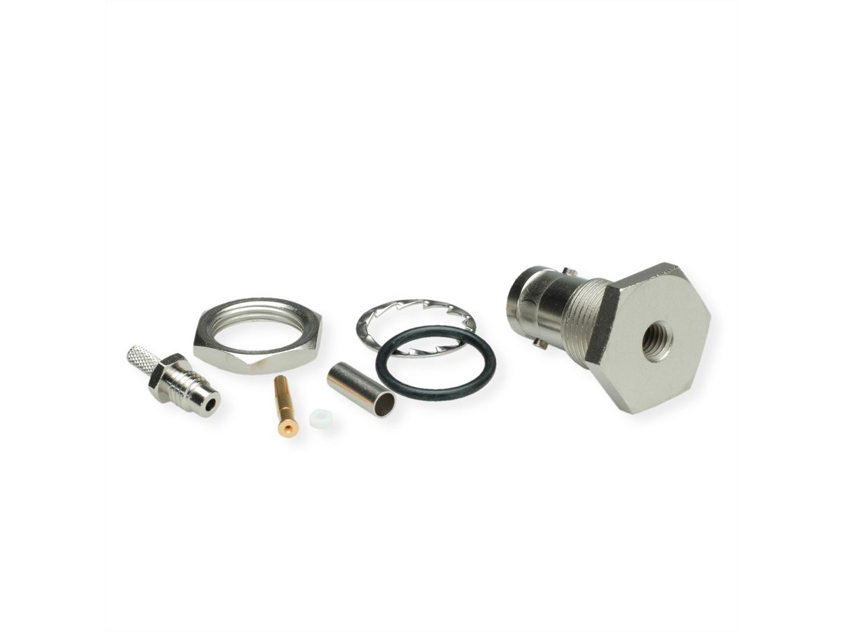 TELEGÄRTNER BNC Bulkhead Jack Crimp, G4 (RG-179B/U) crimp/crimp