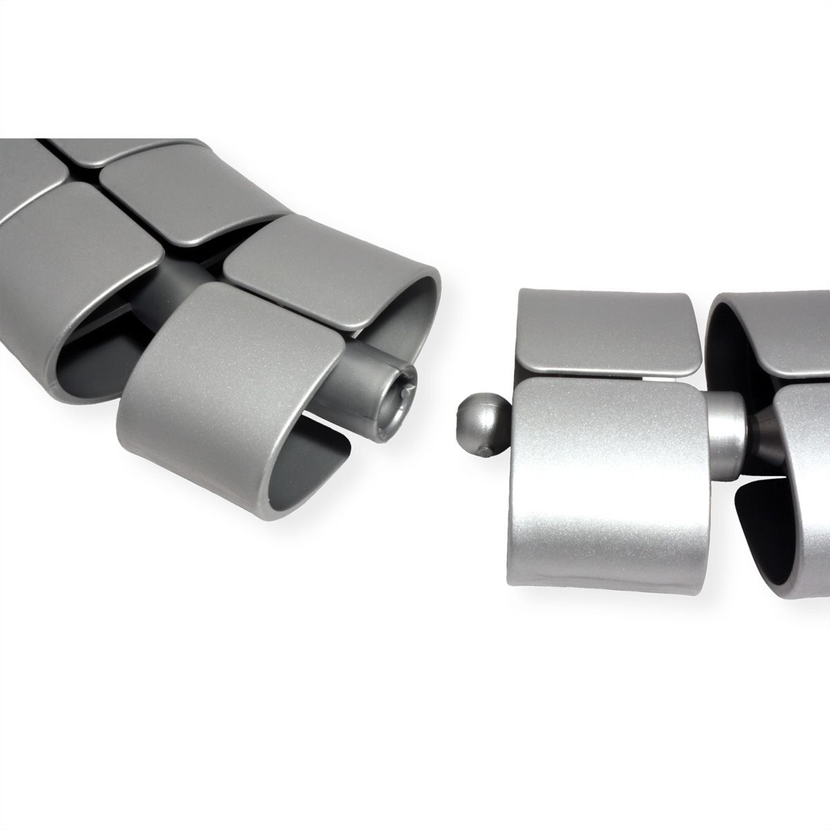 Kabelschlange® Premium Set Silber 75cm