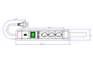 BACHMANN PRIMO 2 3xCH T13 1xswitch with loop 2.0m CH T12