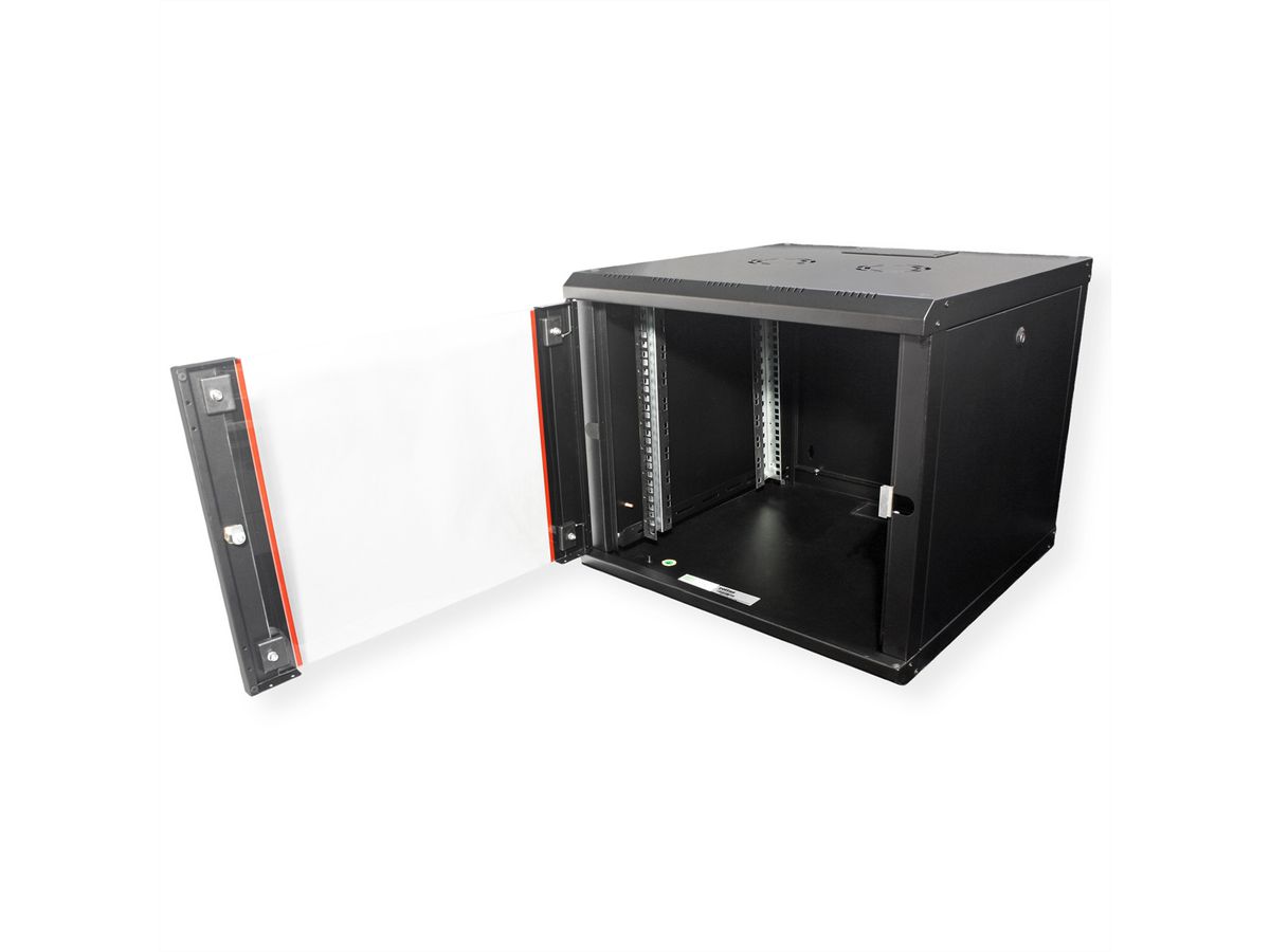 ROLINE 19-inch wandbehuizing Pro 9 U, 600x600 BxD zwart