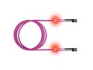 saCon glasvezel LED patchkabel duplex 50/125µm OM4, LC/LC, violet, 1 m