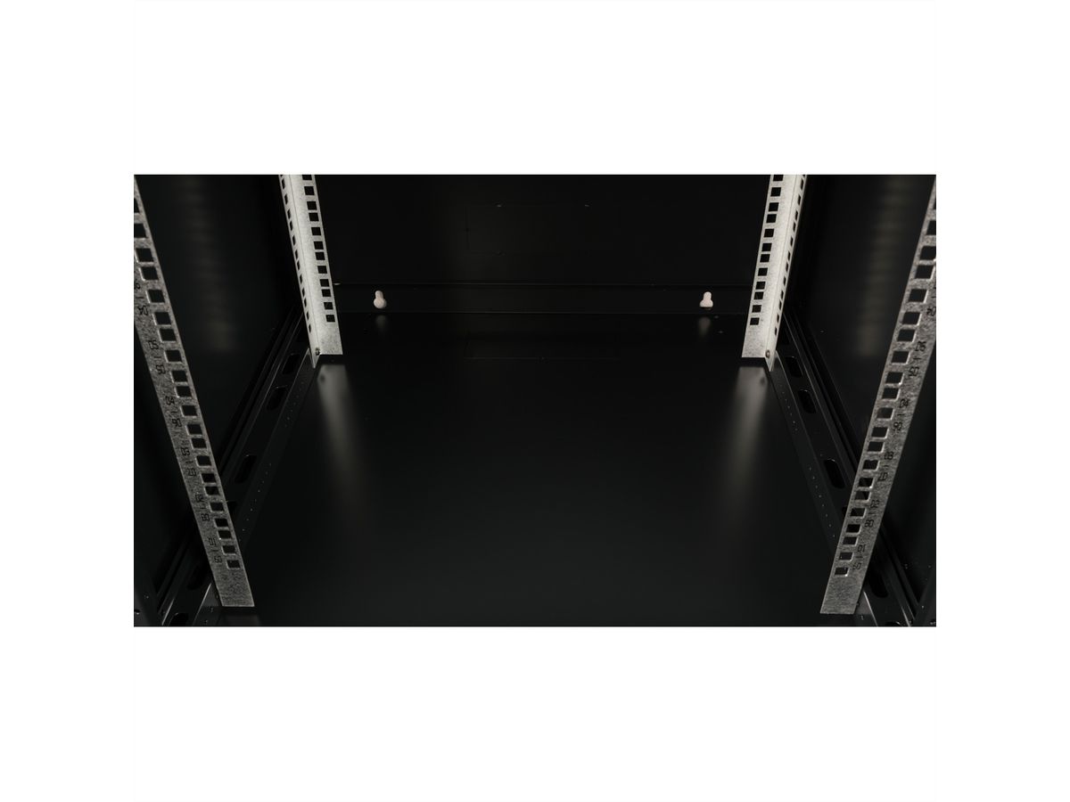 VALUE 19-Zoll Wandgehäuse 9HE, 600x600mm schwarz, Bausatz