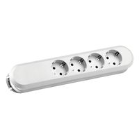 BACHMANN SMART 4xCEE7/3 white, 4x earthing contact