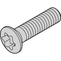 SCHROFF Verzonken schroef, verzonken, Torx M2,5 x 8 mm, vernikkeld, 100 stuks