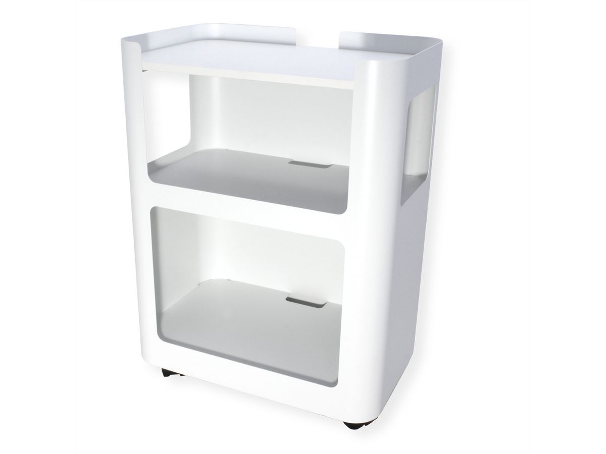VALUE Open Shelf Mobile Cabinet, white