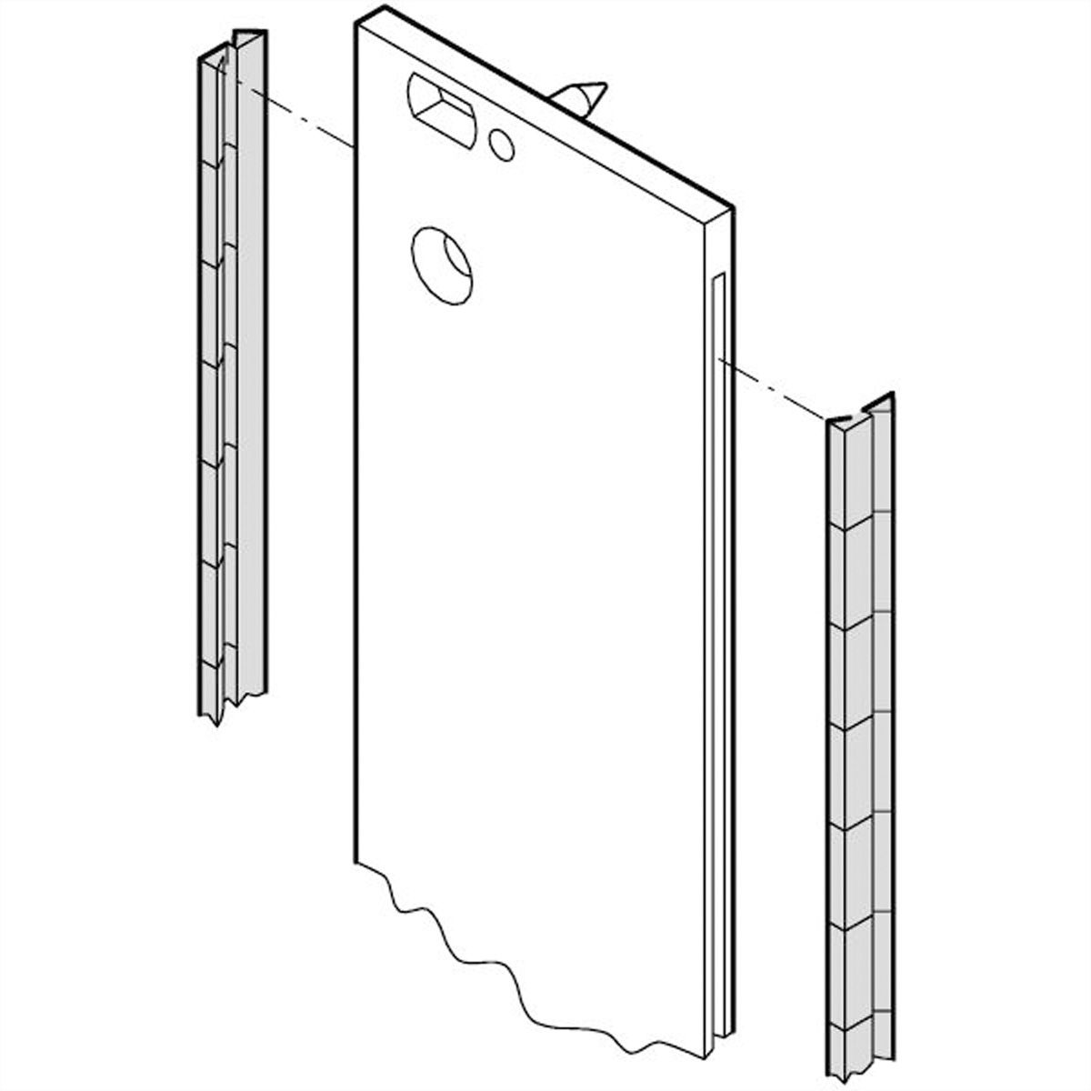 SCHROFF Frontpaneel EMC Roestvrij Staal Afschermingsset, 4 HE, 100 stuks
