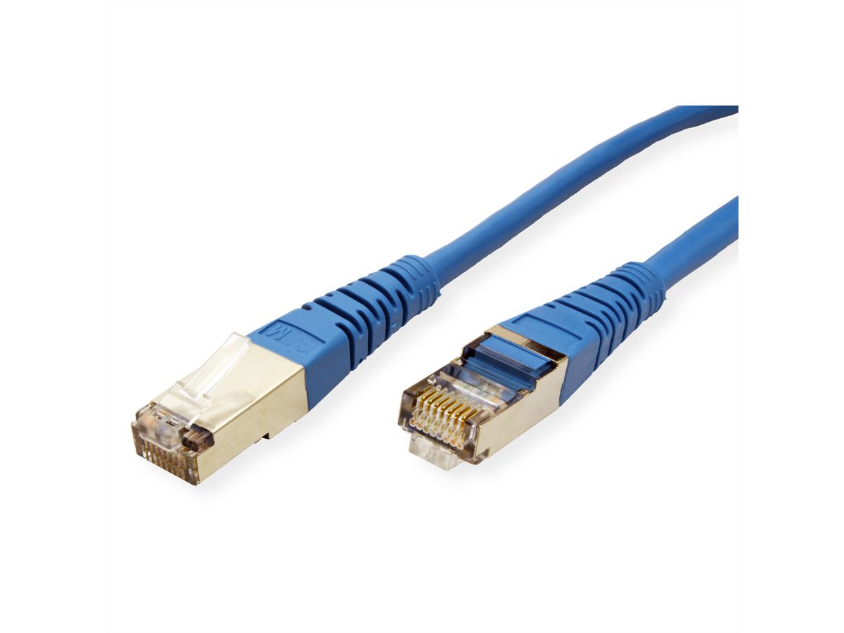 ROLINE S/FTP Patch Cord Cat.5e (Class D), blue, 0.5 m