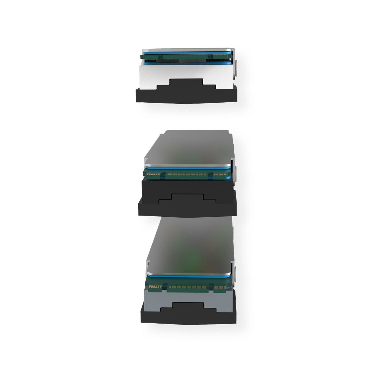 Xilence M2SSD.B.ARGB M.2 2280 SSD PCIe NVMe/SATA Cooler, 3PIN ARGB 5V, Passive