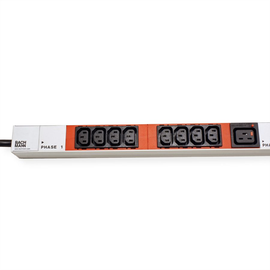 BACHMANN IT PDU ALU 1U 24x C13 3x C19 CEE 3x16A red