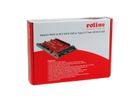 ROLINE M.2 naar SATA III SSD H/W adapter, 2x M.2 NGFF SSD, bootable en RAID compatibel.