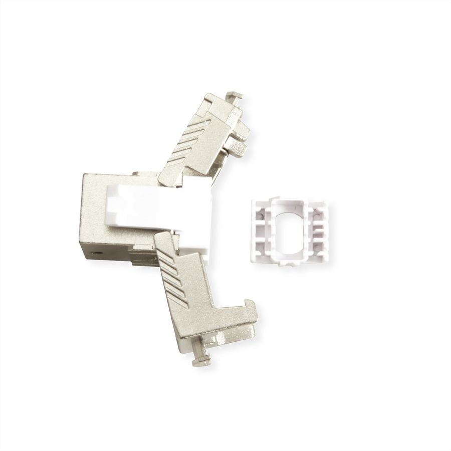 ROLINE Keystone Jack, Cat.8 (Class I), RJ-45, shielded, tool-free, silver